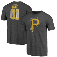 MLB Pittsburgh Pirates Father's Day Greatest Dad Tri-Blend T-Shirt