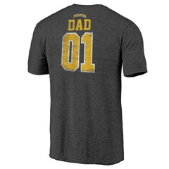 MLB Pittsburgh Pirates Father's Day Greatest Dad Tri-Blend T-Shirt