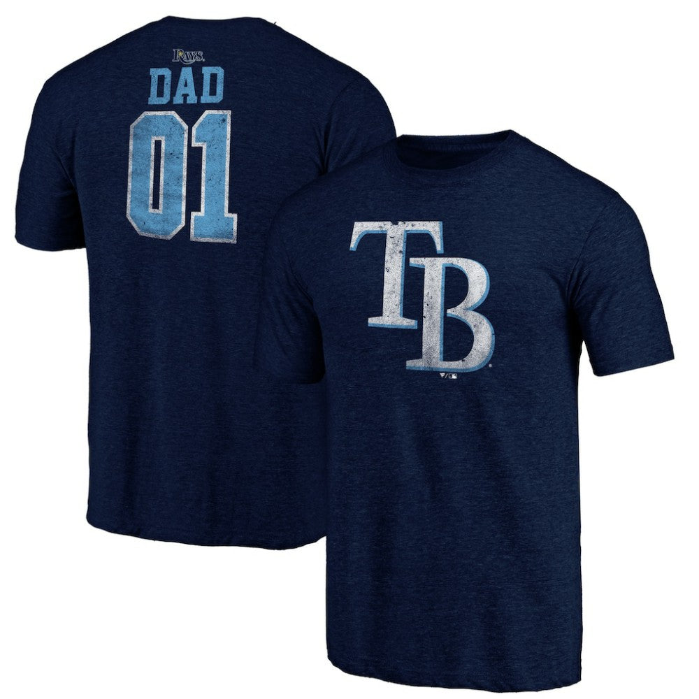 MLB Tampa Bay Rays Father's Day Greatest Dad Tri-Blend T-Shirt