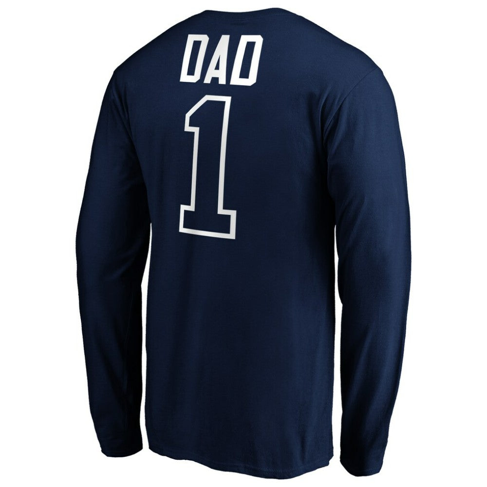 MLB Atlanta Braves Father's Day #1 Dad Long Sleeve T-Shirt
