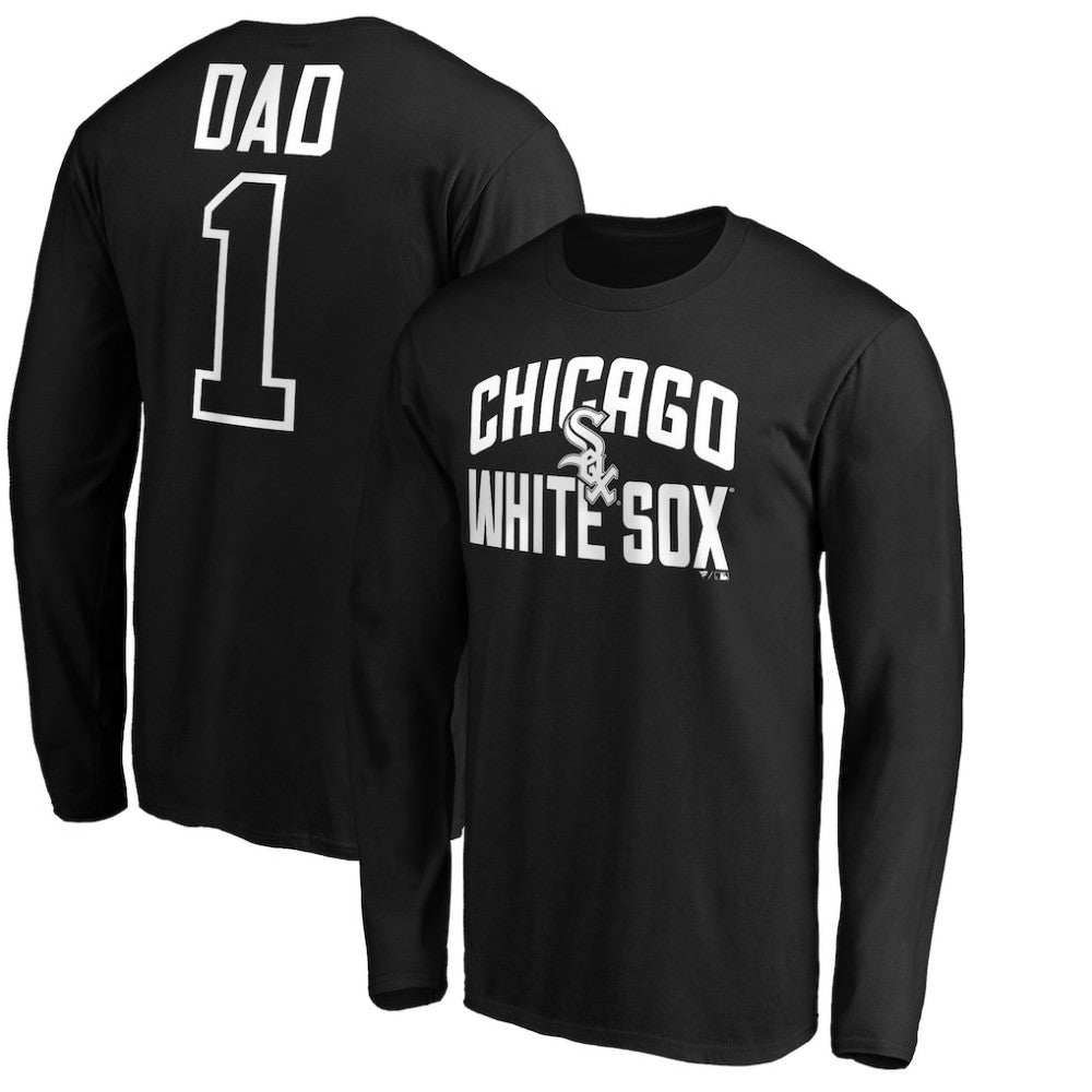 MLB Chicago White Sox Father's Day #1 Dad Long Sleeve T-Shirt