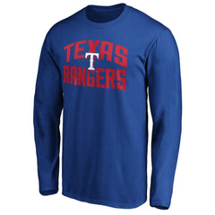 MLB Texas Rangers Father's Day #1 Dad Long Sleeve T-Shirt