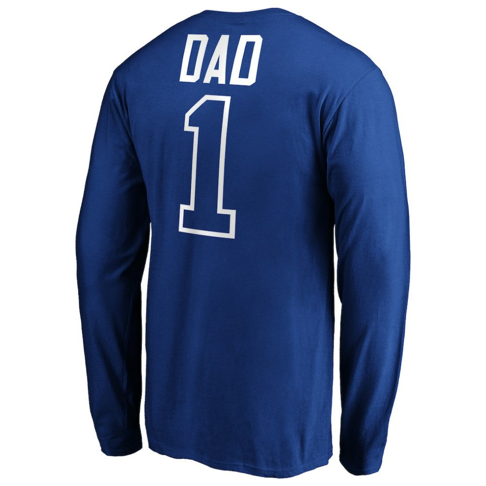 MLB Texas Rangers Father's Day #1 Dad Long Sleeve T-Shirt