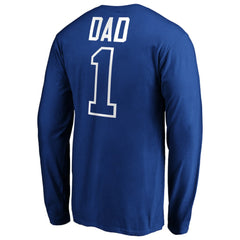 MLB Texas Rangers Father's Day #1 Dad Long Sleeve T-Shirt