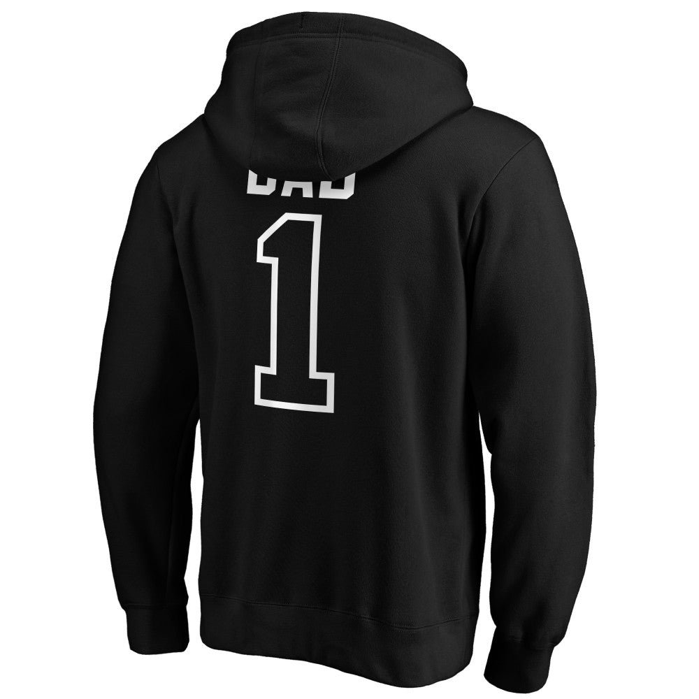 MLB Miami Marlins Father's Day #1 Dad Pullover Hoodie