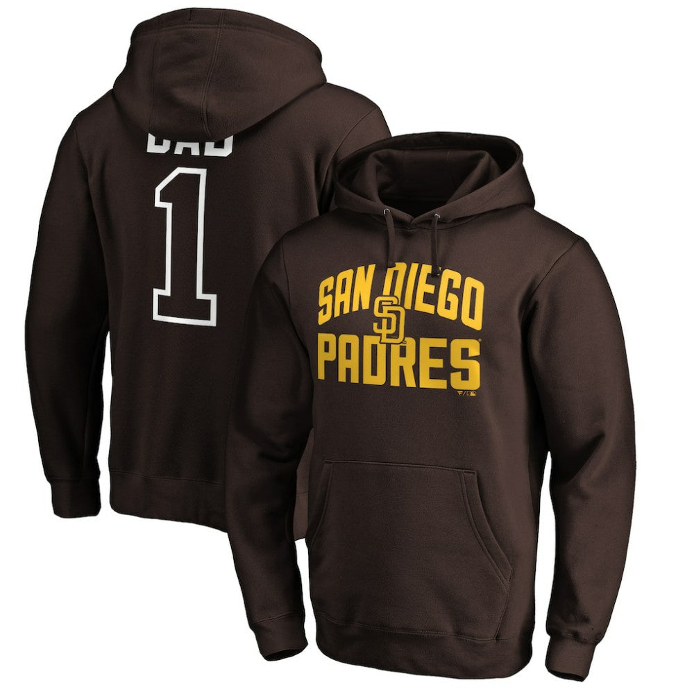 MLB San Diego Padres Father's Day #1 Dad Pullover Hoodie