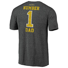 #1 Dad Team Logo T-Shirt - Pittsburgh Steelers