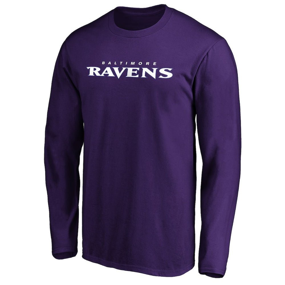 #1 Dad Long Sleeve Team Logo T-Shirt - Baltimore Ravens