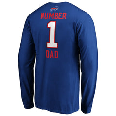#1 Dad Long Sleeve Team Logo T-Shirt - Buffalo Bills