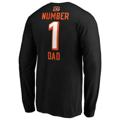 #1 Dad Long Sleeve Team Logo T-Shirt - Cincinnati Bengals