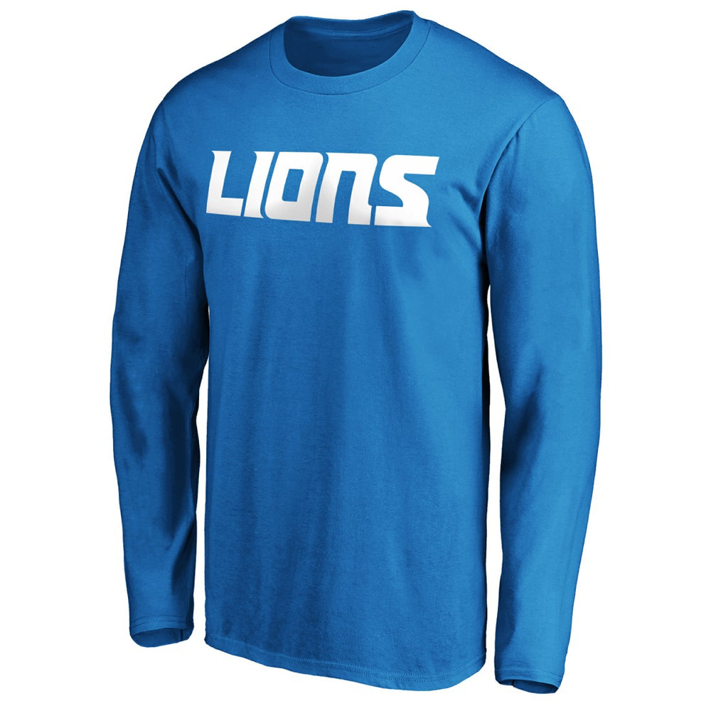 #1 Dad Long Sleeve Team Logo T-Shirt - Detroit Lions
