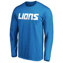 #1 Dad Long Sleeve Team Logo T-Shirt - Detroit Lions