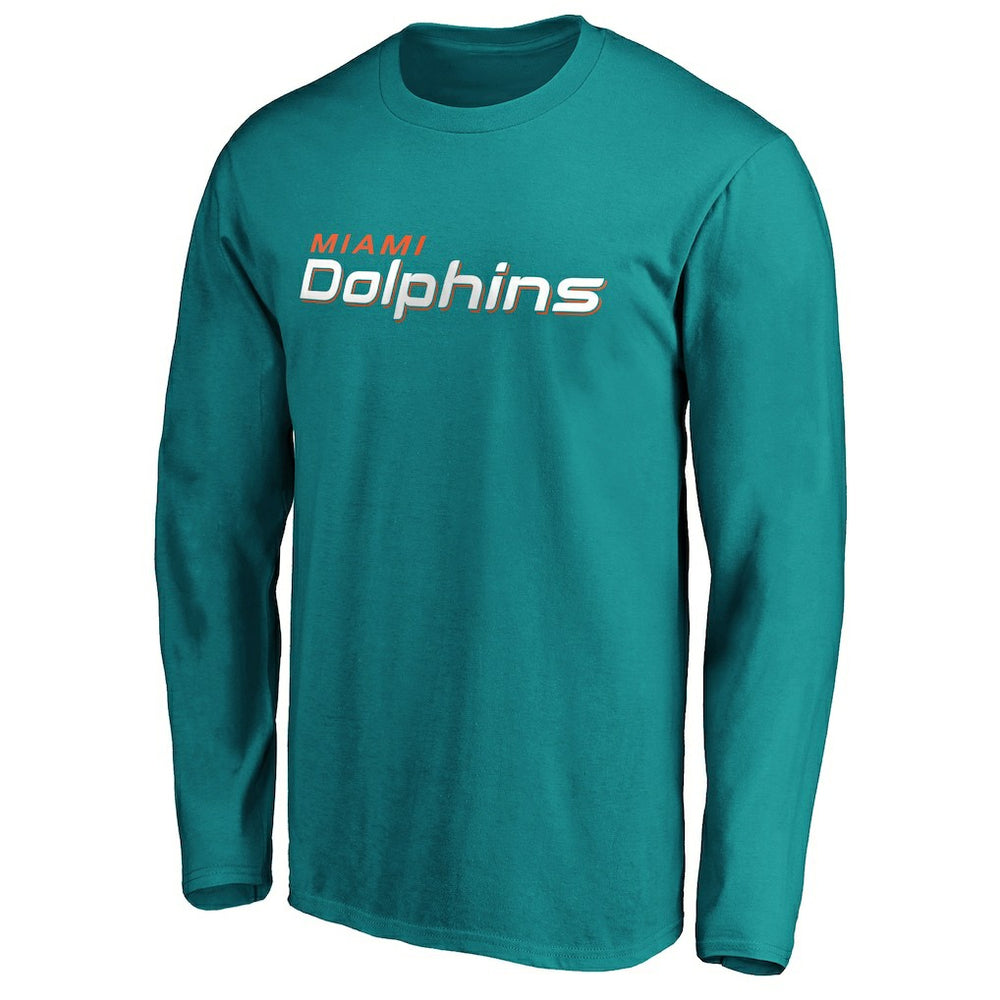 #1 Dad Long Sleeve Team Logo T-Shirt - Miami Dolphins