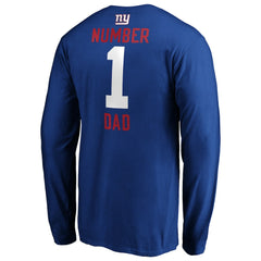 #1 Dad Long Sleeve Team Logo T-Shirt - New York Giants