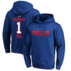 #1 Dad Pullover Hoodie - Buffalo Bills