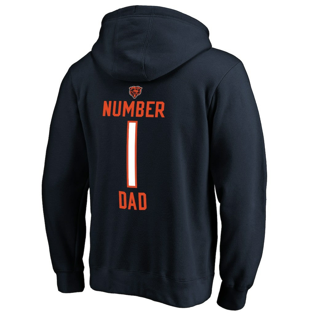#1 Dad Pullover Hoodie - Chicago Bears