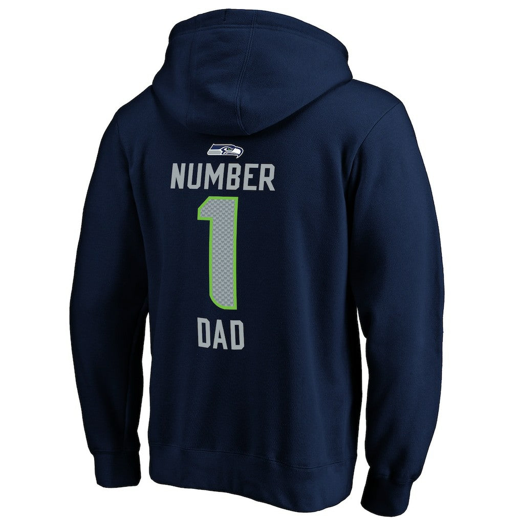 #1 Dad Pullover Hoodie - Seattle Seahawks