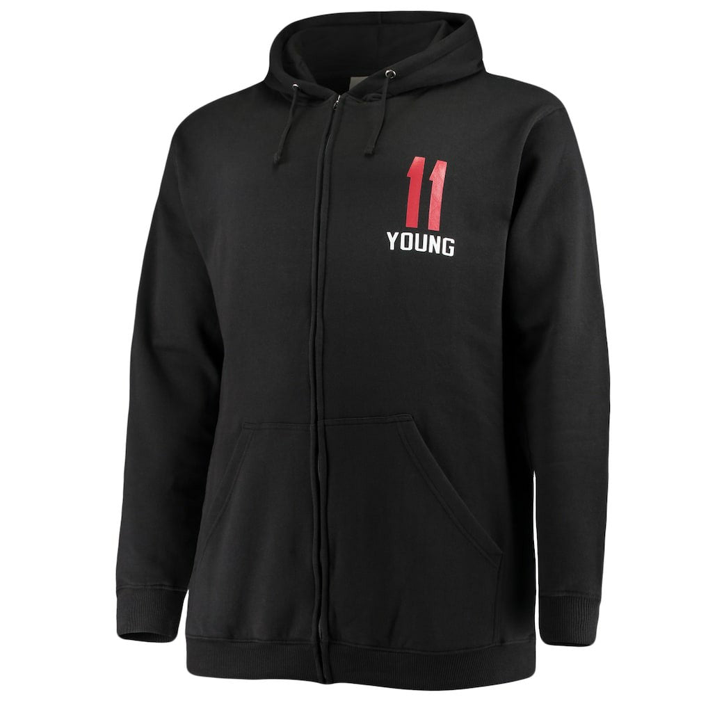 NBA Trae Young Atlanta Hawks Big & Tall Player Name & Number Full-Zip Hoodie Jacket