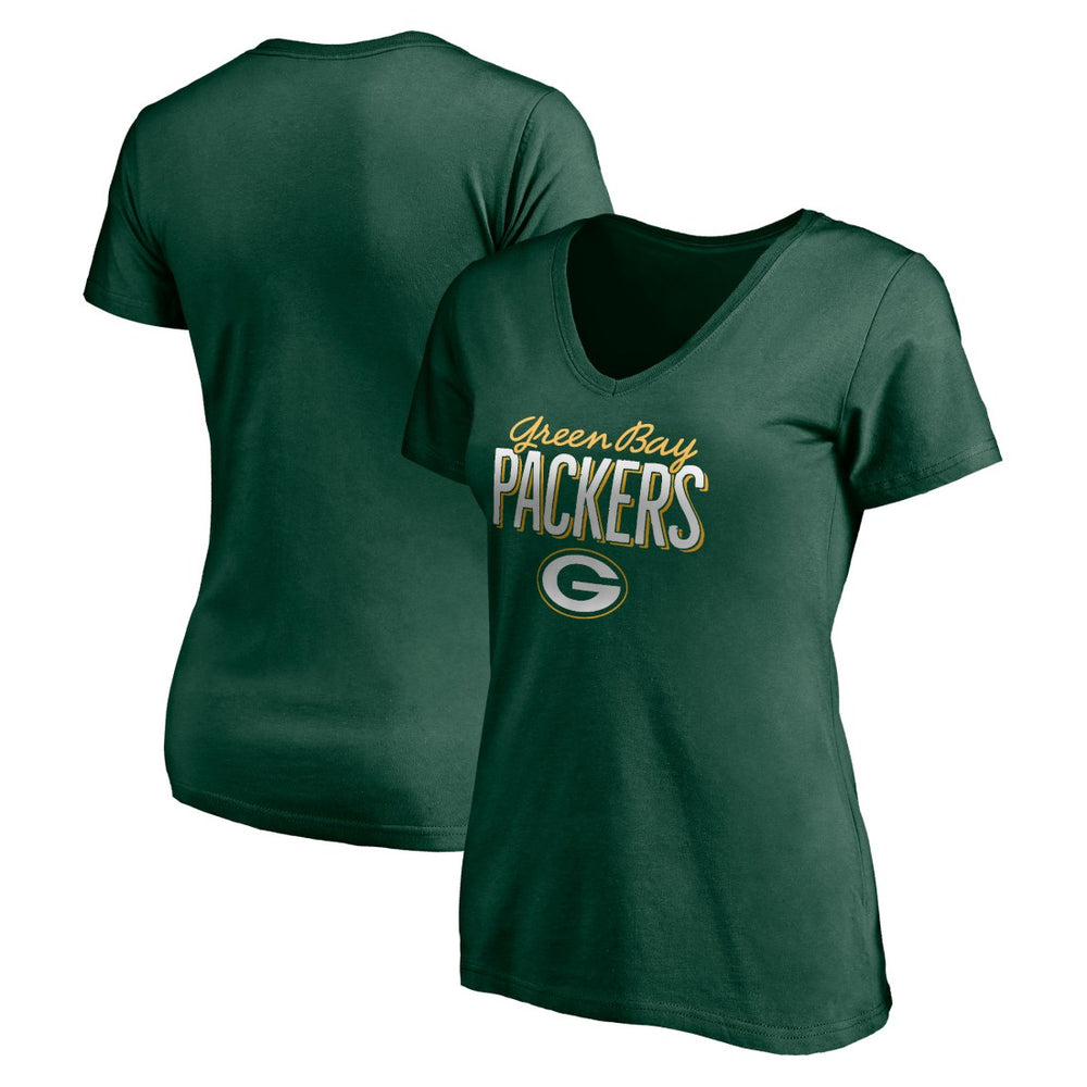 Women's Nostalgia V-Neck T-Shirt - Green Bay Packers
