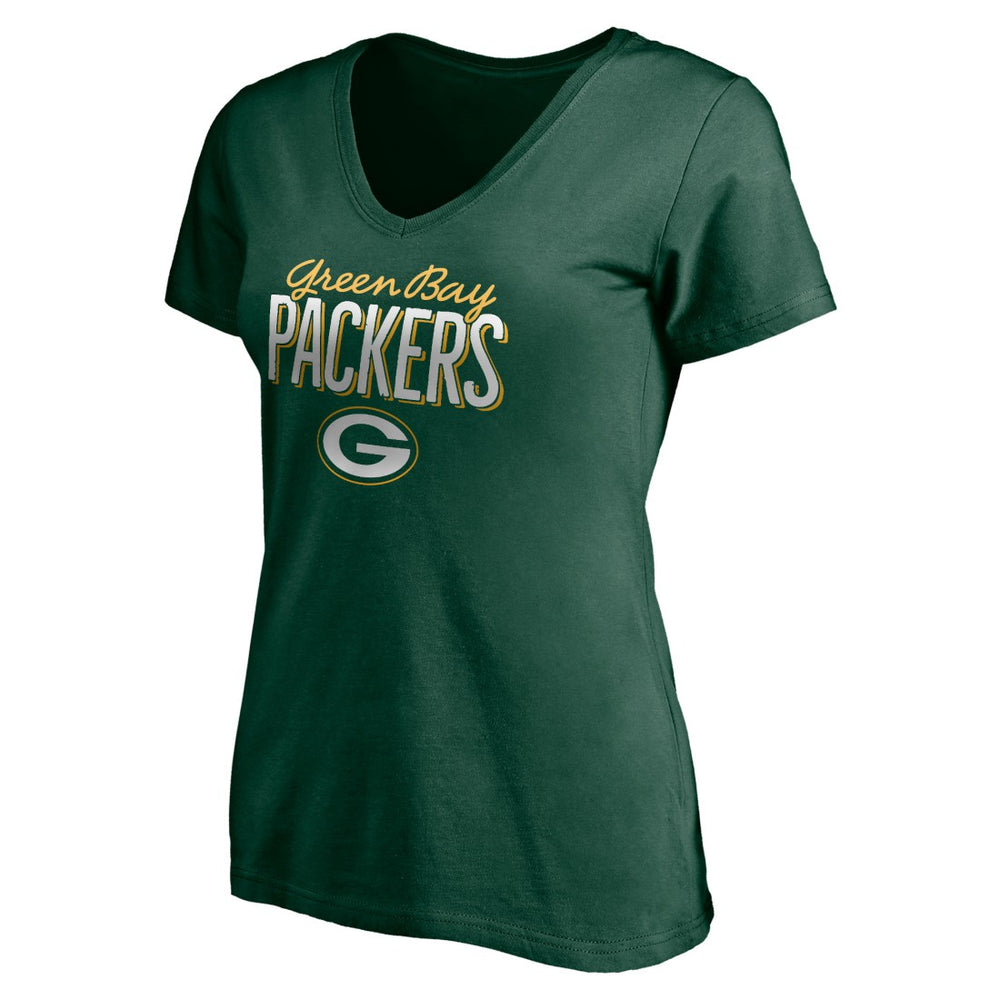 Women's Nostalgia V-Neck T-Shirt - Green Bay Packers