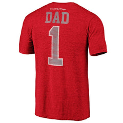 NHL Red Detroit Red Wings Greatest Dad Tri-Blend T-Shirt
