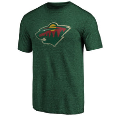 NHL Green Minnesota Wild Greatest Dad Tri-Blend T-Shirt