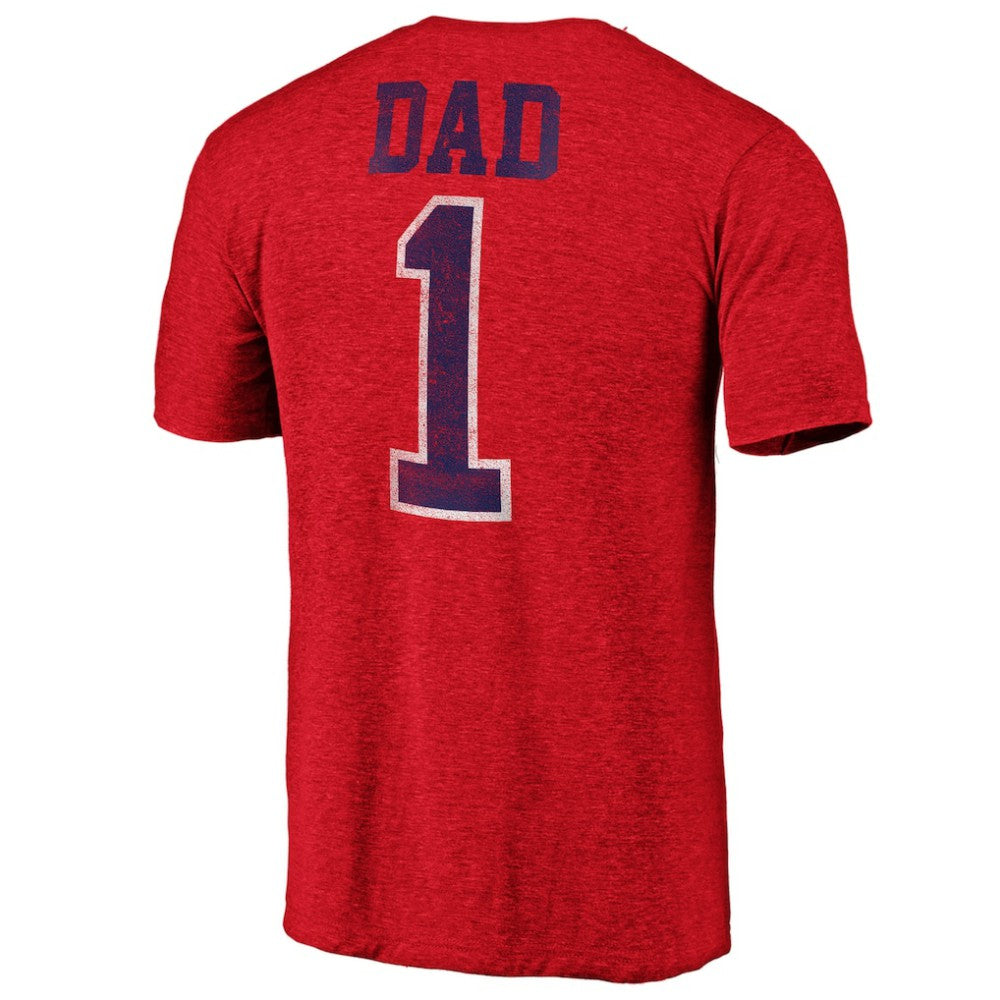 NHL Red Montreal Canadiens Greatest Dad Tri-Blend T-Shirt