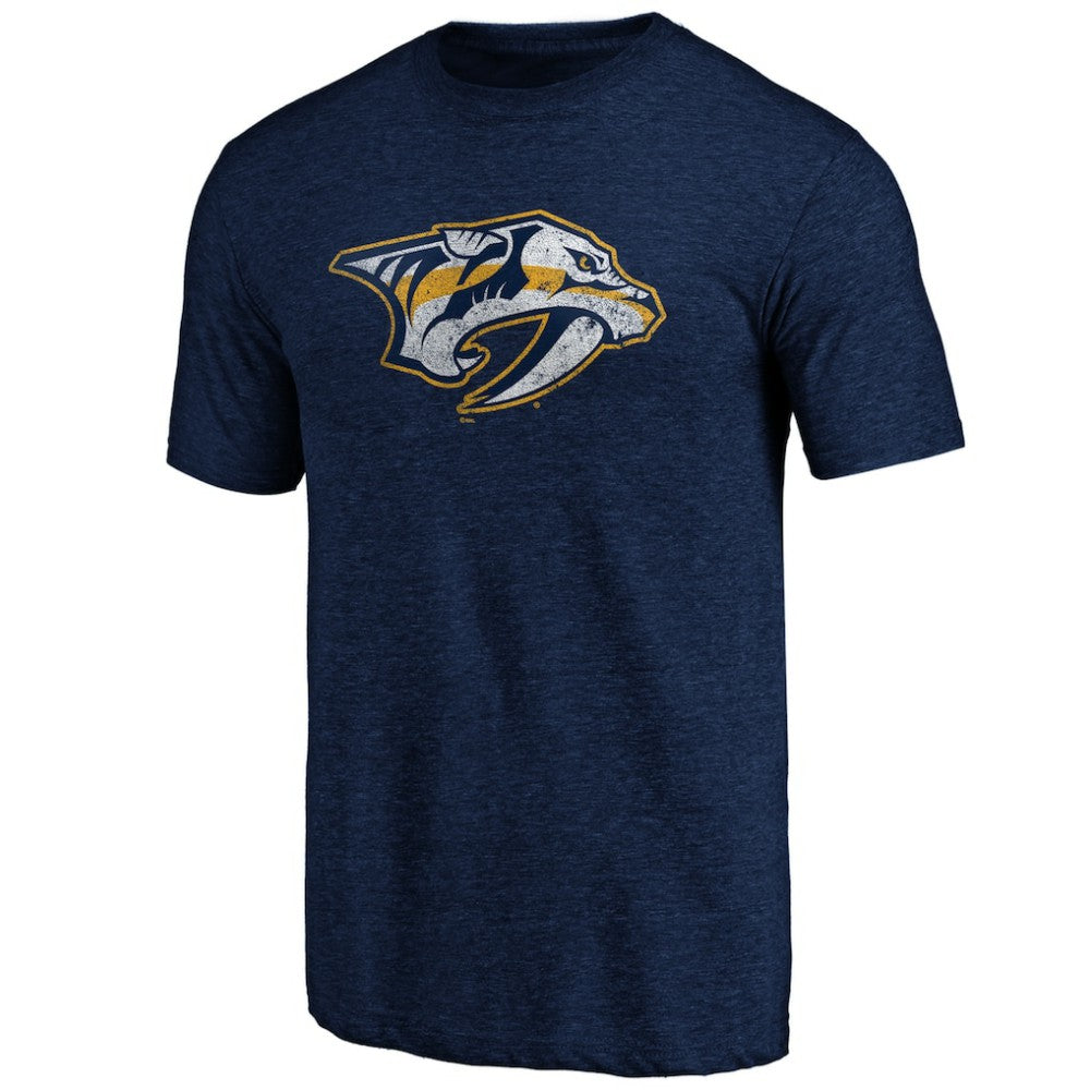 NHL Navy Nashville Predators Greatest Dad Tri-Blend T-Shirt