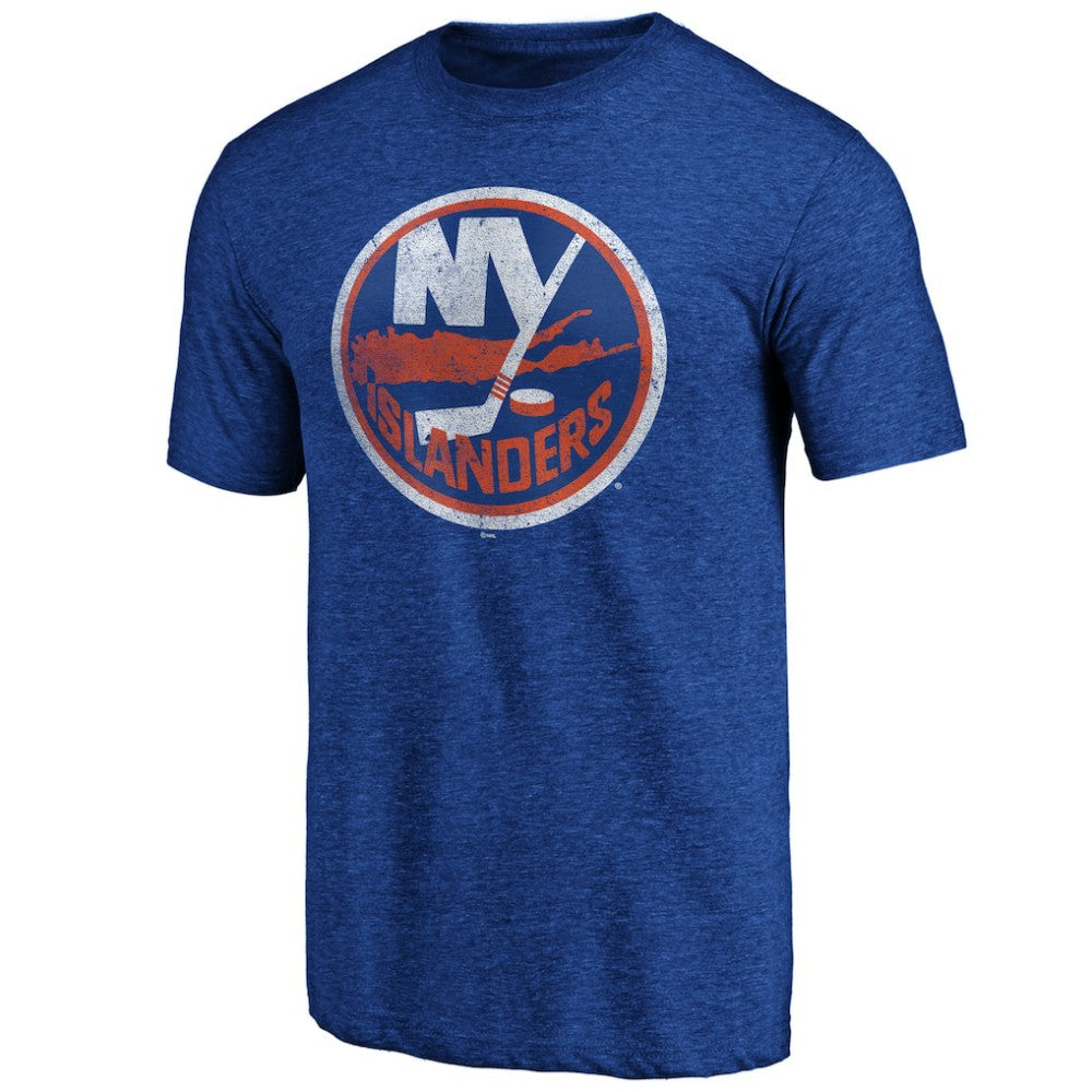 NHL Royal New York Islanders Greatest Dad Tri-Blend T-Shirt