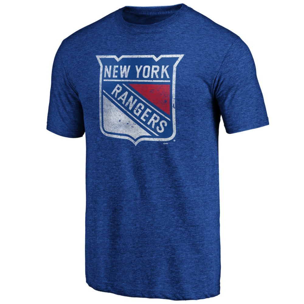 NHL Blue New York Rangers Greatest Dad Tri-Blend T-Shirt