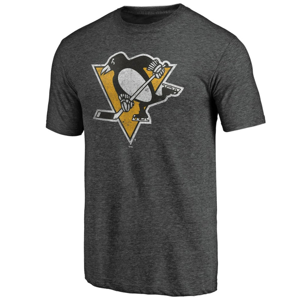 NHL Charcoal Pittsburgh Penguins Greatest Dad Tri-Blend T-Shirt