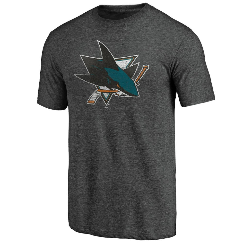NHL Charcoal San Jose Sharks Greatest Dad Tri-Blend T-Shirt
