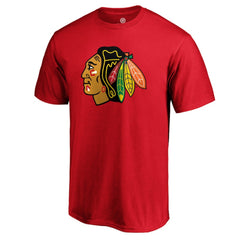 NHL Red Chicago Blackhawks #1 Dad T-Shirt