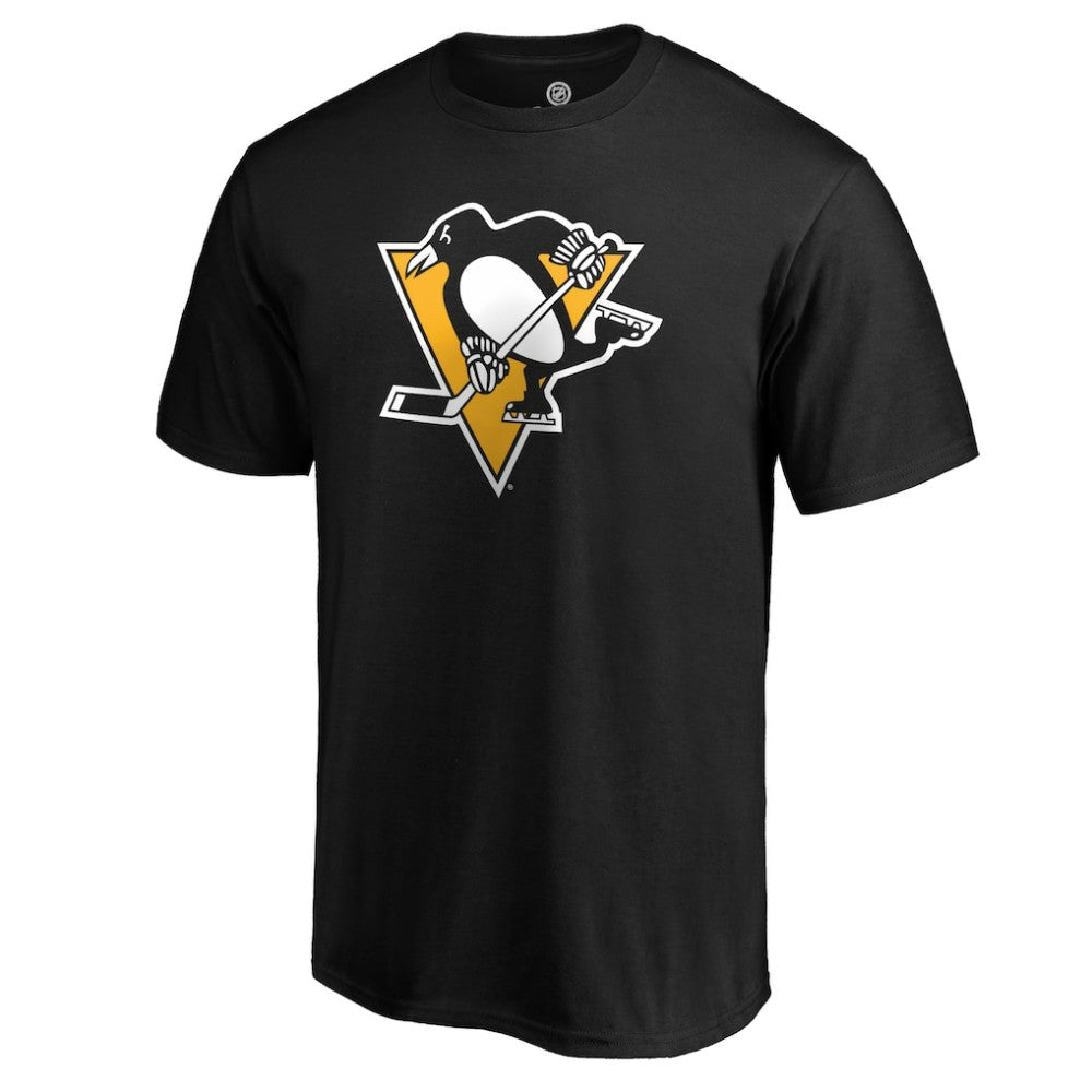 NHL Black Pittsburgh Penguins #1 Dad Logo T-Shirt