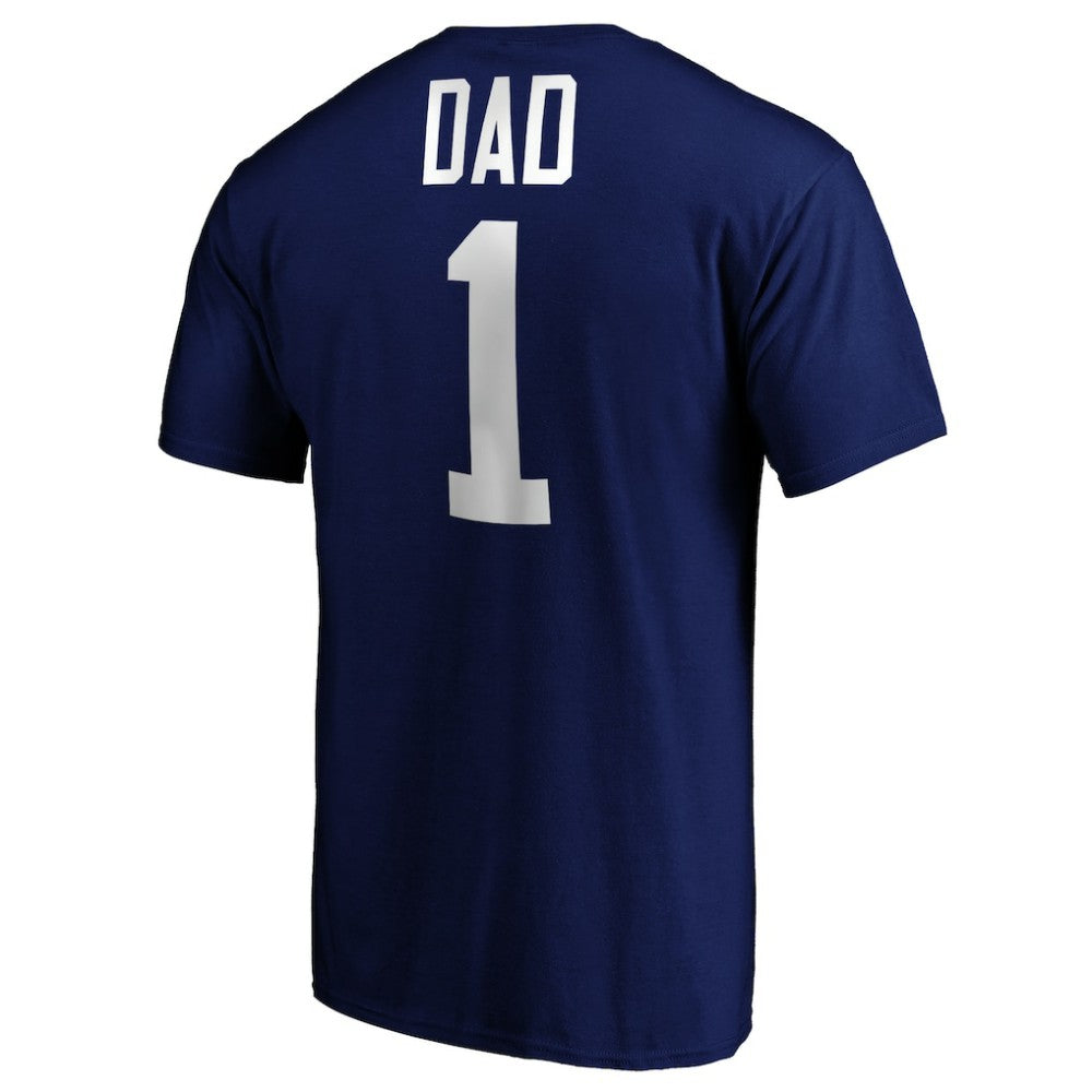 NHL Blue Tampa Bay Lightning #1 Dad T-Shirt