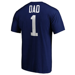 NHL Blue Toronto Maple Leafs #1 Dad T-Shirt
