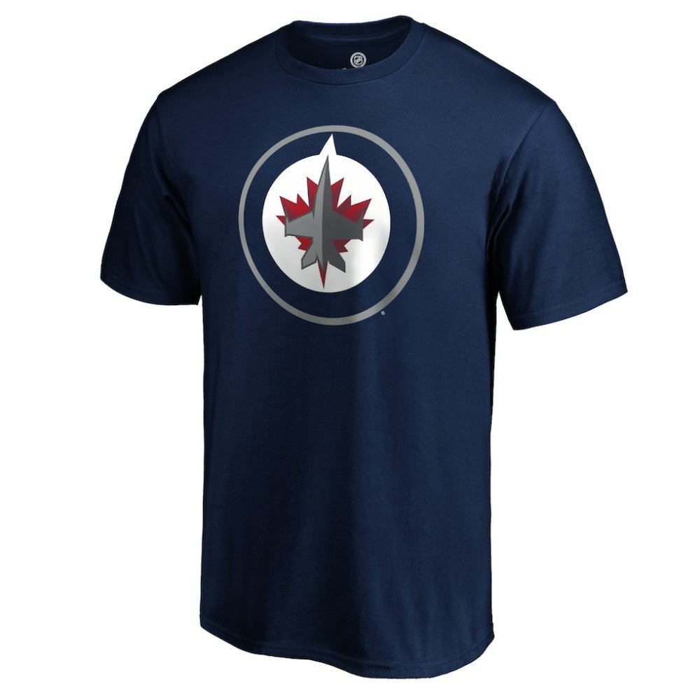 NHL Navy Winnipeg Jets #1 Dad T-Shirt