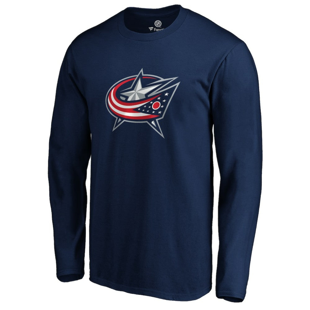 NHL Navy Columbus Blue Jackets #1 Dad Long Sleeve T-Shirt