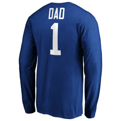 NHL Blue St. Louis Blues #1 Dad Long Sleeve T-Shirt