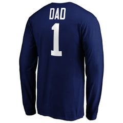NHL Blue Tampa Bay Lightning #1 Dad Long Sleeve T-Shirt