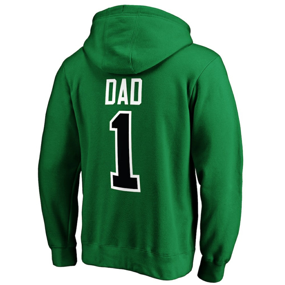 NHL Kelly Green Dallas Stars #1 Dad Pullover Hoodie
