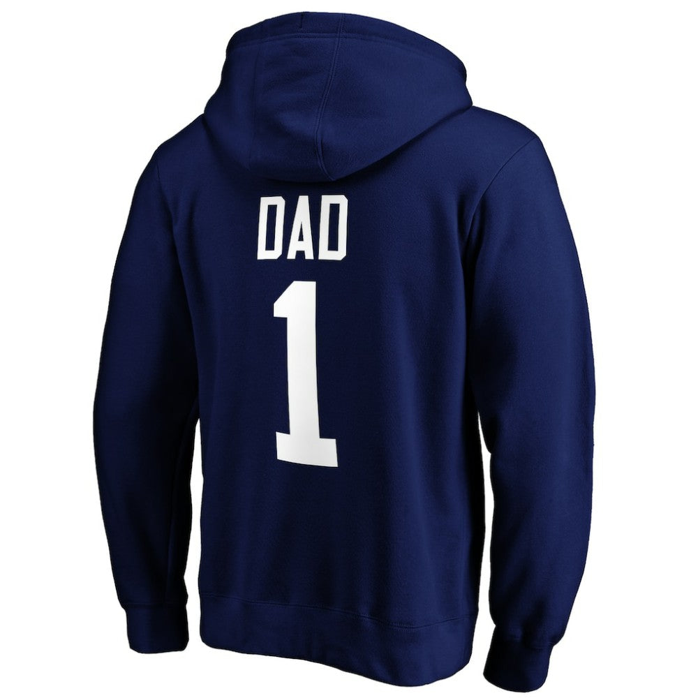 NHL Blue Tampa Bay Lightning #1 Dad Pullover Hoodie