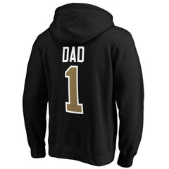 NHL Black Vegas Golden Knights #1 Dad Pullover Hoodie