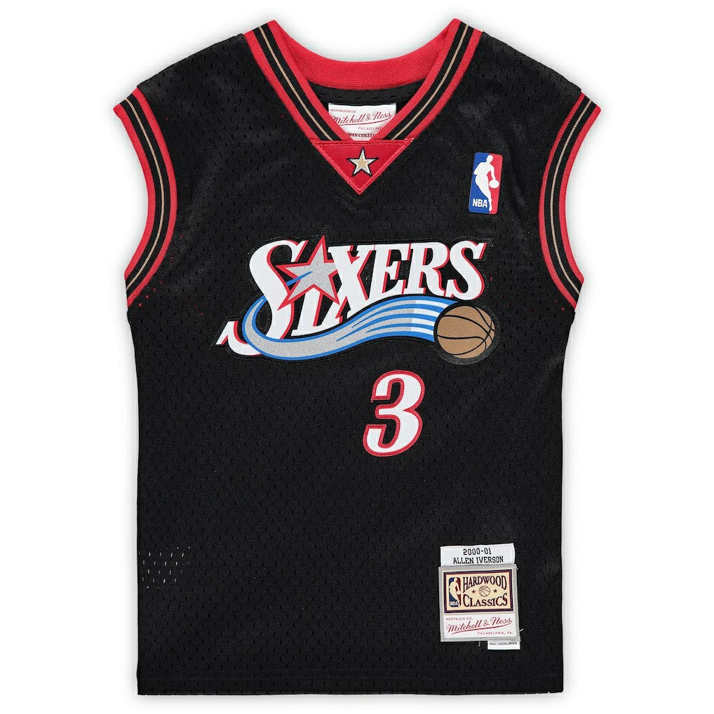 NBA Allen Iverson Philadelphia 76ers Preschool 2000-2001 Hardwood Classics Throwback Team Jersey