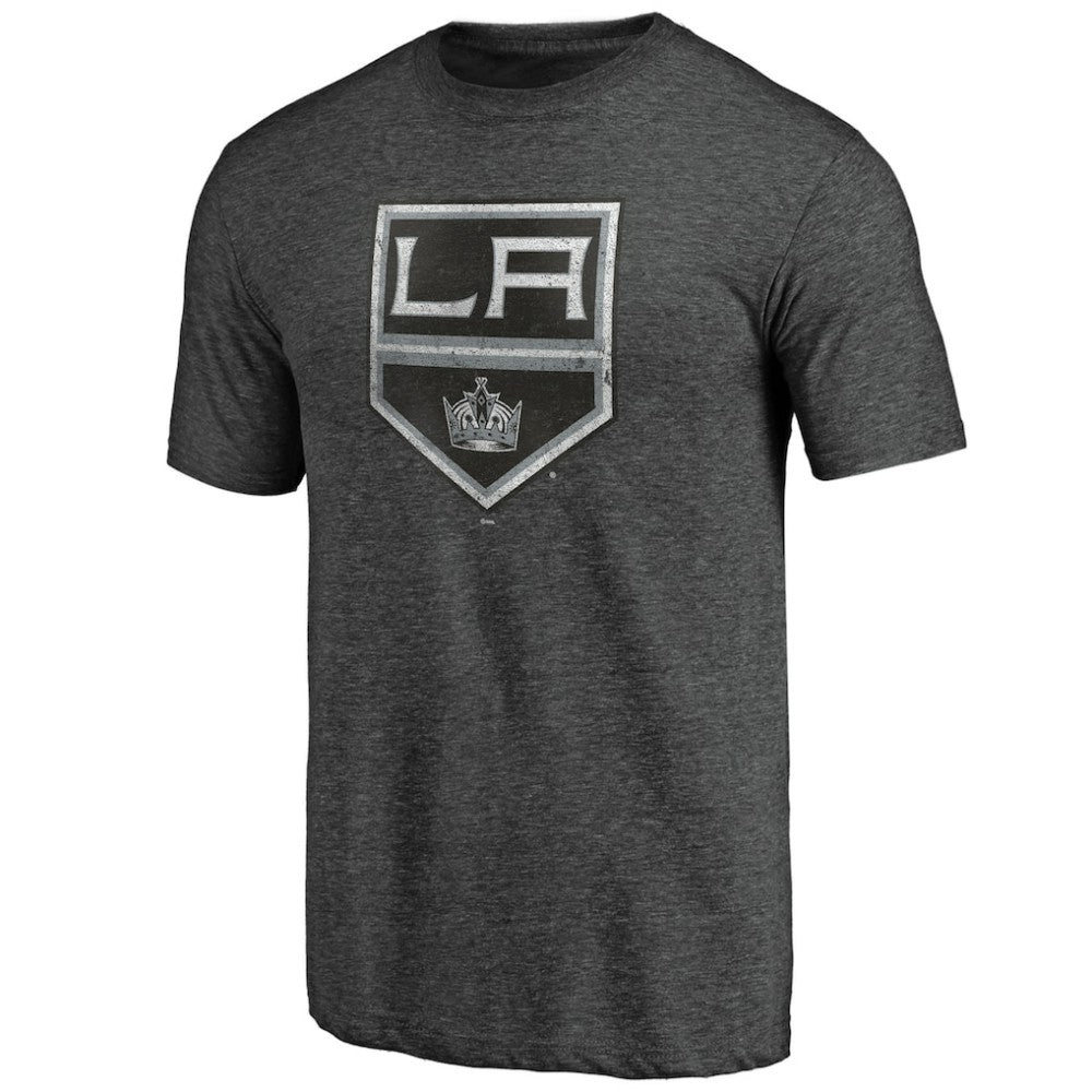 NHL Charcoal Los Angeles Kings Greatest Dad Tri-Blend T-Shirt