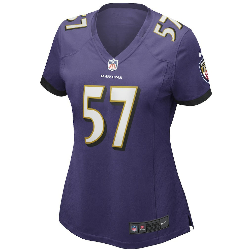 Bart Scott  Women's Game Retired Player Jersey - Baltimore Ravens