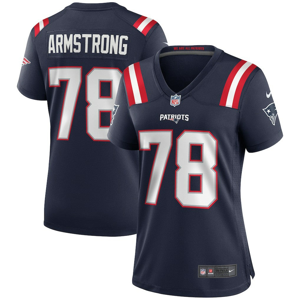 Bruce Armstrong  Women's Game Retired Player Jersey - New England Patriots