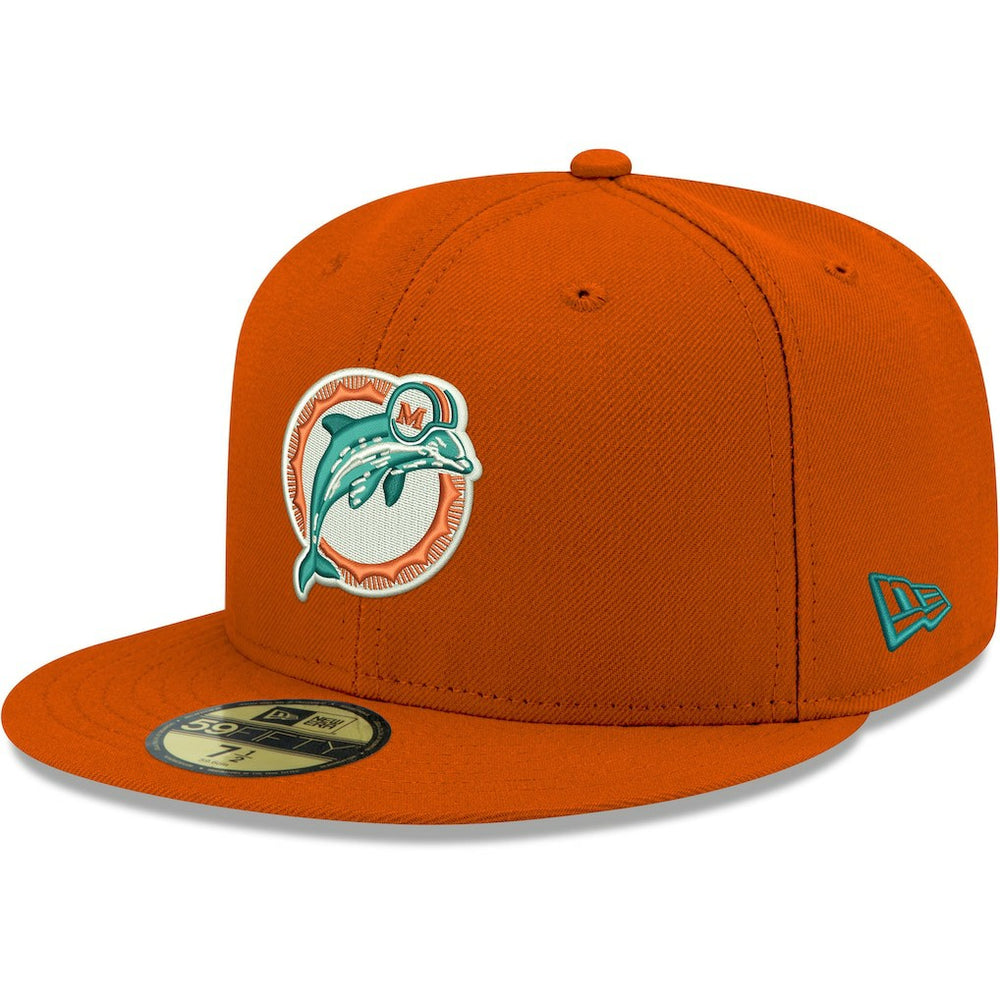 Omaha Throwback 59FIFTY Fitted Hat - Miami Dolphins