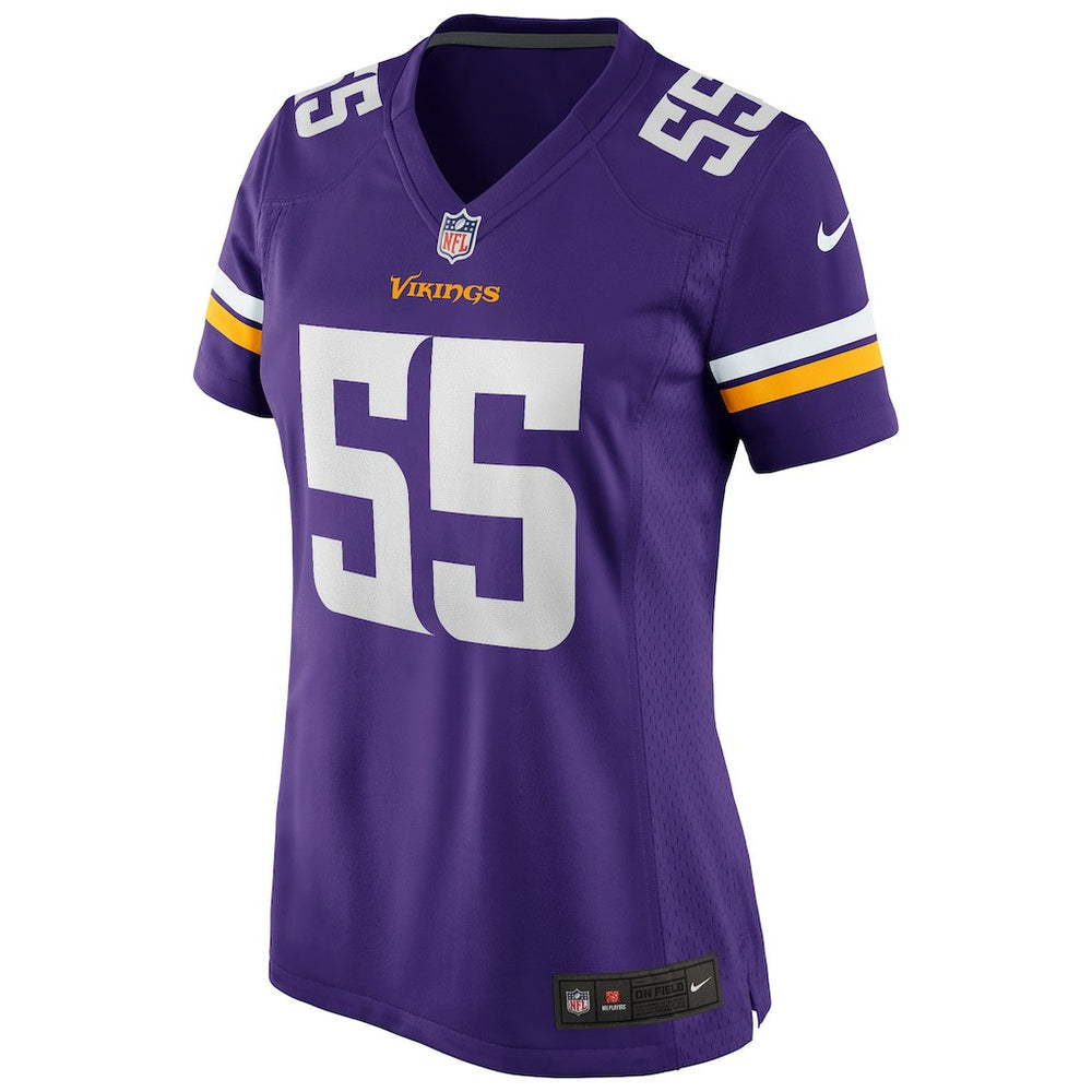 Jack Del Rio  Women's Game Retired Player Jersey - Minnesota Vikings