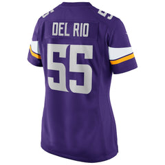 Jack Del Rio  Women's Game Retired Player Jersey - Minnesota Vikings